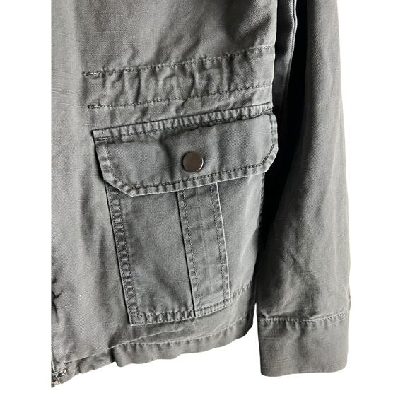 Trouvé Gray utility cargo jacket size XS Gorpcore Casual Basic Normcore - Picture 4 of 8